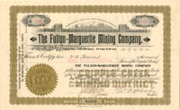 Fulton-Marguerite Mining Co. - Stock Certificate